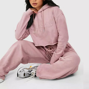 ชุดวอร์มออกกำลังกายแบบครอปสำหรับผู้หญิง ชุดวอร์มวิ่งแบบครอปน้ำหนักเบาสำหรับผู้หญิง - Product Image 3