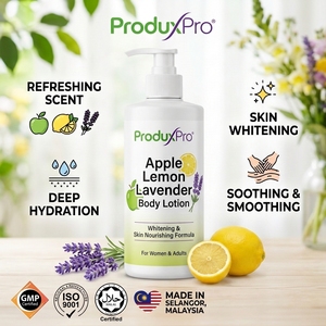 ProduxPro, el Más Vendido, Precio Económico, Loción Corporal Blanqueadora de Manzana, Limón y Lavanda de Selangor, Nutritiva para la Piel de Mujeres Adultas, GMP, ISO, HALAL - Product Image 2