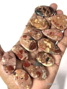 Cabujón de Jaspe Breca Natural, Piedra Preciosa Suelta, Formas y Tamaños Variados, Aproximadamente de 20 a 30 mm - Product Image 2