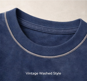 Camisetas de Hombre de Primera Calidad OEM, Tejidas en Algodón 100%, Talla Grande, Estilo Vintage, con Logotipo Personalizado y Serigrafía - Product Image 5