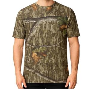 เสื้อยืดคอเต่าครึ่งแขนลายพรางต้นไม้ สำหรับผู้ชาย ผ้าฝ้าย 100% เหมาะสำหรับการล่าสัตว์ ตกปลา ลายพรางแบบ Bottomland - Product Image 3