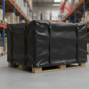 Bâche de protection en PE de qualité alimentaire pour conteneurs de transport industriels, couverture de toit et utilisation comme bâche imperméable pour l'emballage de denrées alimentaires en vrac - Product Image 5