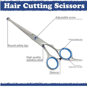 Professional Hairdressing Scissors Set With Combs Spray Bottle <b>Mirror</b> And Cape For Salon Use - Product Image 2