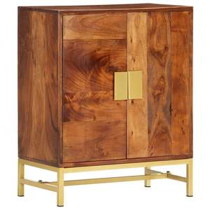 23.6 della credenza in legno massello di Acacia \ "x13.8 \" x29.5 \ "unità di archiviazione elegante e durevole - Product Image 1