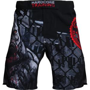 Pantalones Cortos de Artes Marciales Mixtas (MMA) y Jiu Jitsu Unisex Hechos a Medida, Sublimados, de Poliéster Elástico en Cuatro Direcciones, Hasta la Rodilla, de Secado Rápido - Product Image 3