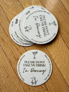 Sous-verres en tissu imprimés sur mesure, faits à la main, de qualité supérieure, pour les marques de boissons et d'hôtellerie, formes écologiques pour la protection de la table - Product Image 1
