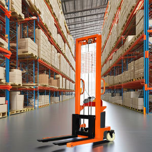 Palet Mini Hand <span class=keywords><strong>Stacker</strong></span> Lift Walkie Forklift Stackers Hidráulico Manual AWD Espuma/Neumático - Product Image 6