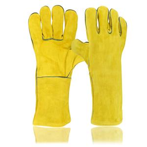 Welding protection <b>Gloves</b> Mechanic Protection Working Safety Workers Welding Hunting Cowhide Leather Motorcycle <b>Gloves</b> - Product Image 4
