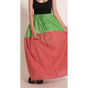 Cotton <b>Check</b> Printed Breathable Casual Long <b>Skirt</b> Handmade Indian Boho Maxi Vintage Festival Wear for Women - Product Image 5