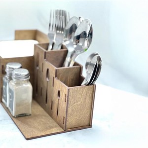 Wooden Spoon Holder Handmade <b>Kitchen</b> Utensil Rest Natural Wood Spoon Stand - Product Image 1