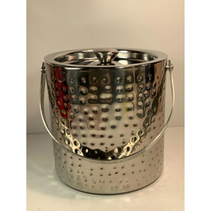 Modern Silver Double Wall Stainless Steel Ice <b>Bucket</b> <b>with</b> <b>Lid</b> and Handle Metal Wine Chiller for Bar Party Outdoor Picnic Usage - Product Image 5