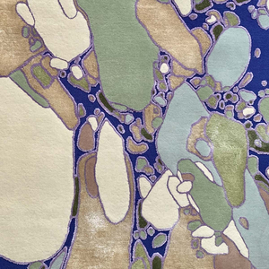 Luxury Hand Tufted Wool Silk Designer Area Rug Contemporary Abstract Carpet Custom Living Room Rug Manufacturer Exporter Factory - Product Image 4