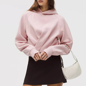 Sudadera con capucha corta para mujer, estilo urbano, transpirable, informal, de invierno, personalizada, muy vendida. - Product Image 5