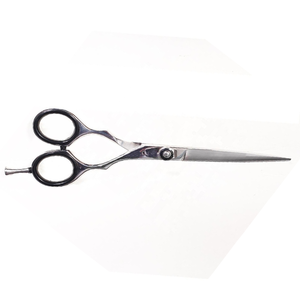 Tijeras de Barbero Profesionales de Acero Inoxidable Plateado de 6 Pulgadas con Hoja Recta para Diestros, Borde Afilado, Mango Ergonómico, Herramienta de Salón - Product Image 4