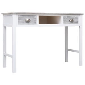Escritorio de madera gris 43,3 "x 17,7" x 29,9 "para uso en computadora - Product Image 2