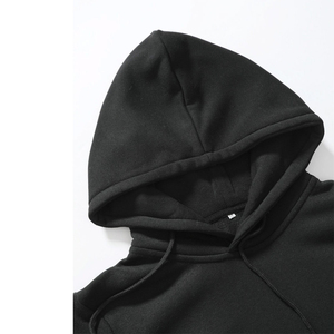 Best Material 100% Cotton <b>Plain</b> Pullover Breathable <b>Hoodies</b> <b>for</b> <b>Men</b> Heavyweight Oversized Boxy Fit Cropped Hoodie <b>Men</b> - Product Image 3