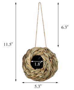 Artex HaiNam Handmade Creative Garden Decoration Hot Model <b>Bird</b> Cage and Nest Grass Woven Pet Toys - Product Image 6