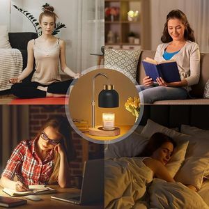 Lampada Scaldacera per Candele Profumate Vintage Regolabile in Altezza con Timer 2/4/8 Ore Regalo di Natale e Compleanno per Donne - Product Image 2