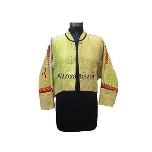 Chaqueta Kimono para Mujer Hecha a Mano, Tradicional, Vintage, Transpirable, Ecológica, 100% Algodón Puro, Reversible, con Botones - Product Image 1