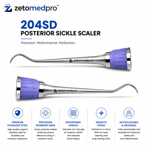 Zetomed Pro อุปกรณ์ขูดหินปูนทำจากสเตนเลสสตีล204SD สำหรับทันตกรรมระดับพรีเมี่ยม - Product Image 1