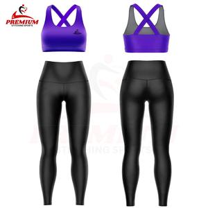 Conjuntos de Yoga para Mujer al por Mayor en Color Sólido, Sin Costuras, Elásticos, Anti-UV, Talla Personalizada, Conjuntos de Sujetador Deportivo para Mujer, Conjunto de Yoga para Mujer - Product Image 4