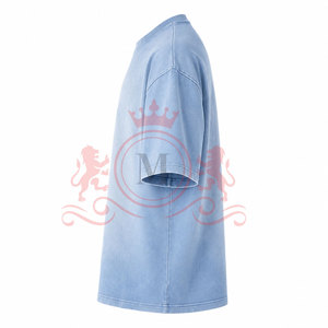 Camiseta de Alta Calidad con Hombros Caídos y Efecto Desgastado por el Sol, en Algodón Ligero para un Estilo de Vida al Aire Libre Cómodo - Product Image 2