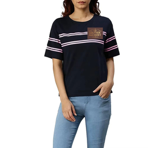Wholesale Custom Half Sleeve Women T-Shirt Summer Plain Design Soft Cotton High Quality Comfortable Fit Pakistan - Product Image 1