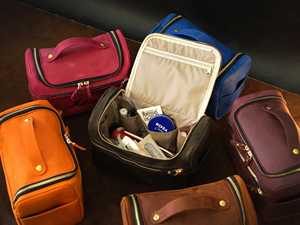 Factory Custom Logo Genuine Leather <b>Toiletry</b> <b>Bag</b> <b>Men</b> Vintage Travel Wash <b>Bag</b> Leather Cosmetic Case LNTB-0014B - Product Image 5