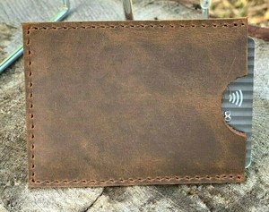 Custom Genuine Leather <b>Card</b> <b>Holder</b> Wholesale Slim RFID Blocking Credit <b>Card</b> Case Pocket Mini <b>Wallet</b> LCH-0199 - Product Image 6