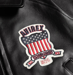 Veste en cuir courte pour femme Avirex personnalisée 2026, en cuir de vache véritable noir, col rabattu, veste de mode de haute qualité Avirex - Product Image 5