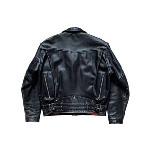 ออกแบบโลโก้ OEM ตามสั่ง เสื้อแจ็คเก็ตหนังผู้ชายแบบปกเดี่ยว เสื้อแจ็คเก็ตหนังซิปสไตล์ลำลองสำหรับธุรกิจผู้ชาย - Product Image 3