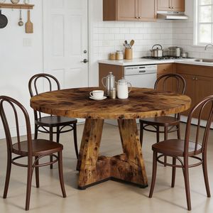 Tavolo da Pranzo Solido Ovale Assemblato con Motivo Rettangolare in Pietra Sinterizzata Effetto Marmo - Product Image 4