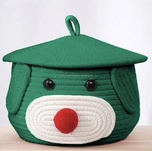 Modern Cotton <b>Storage</b> Basket-<b>Collapsible</b> Space-Saving Washable Durable Sustainable Large Capacity - Product Image 2