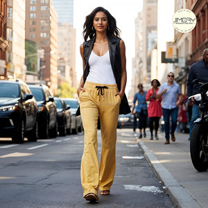 Robe occidentale décontractée une pièce pour femmes avec manches courtes Vintage Style coréen Solid Maxi Midi pour le marché américain et européen - Product Image 5