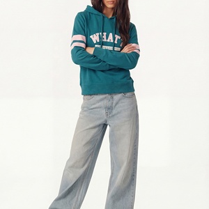 Essential Super Soft 100% Coton Hiver Femme Coupe Décontractée Manches Longues Imprimé Personnalisé Croisé sur le Devant Polaire Écologique - Product Image 2