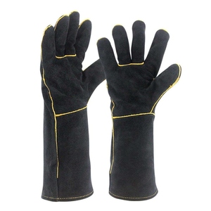 Gants de sécurité en cuir de vachette de qualité supérieure, résistants aux flammes, pour la construction industrielle et le barbecue, excellente protection des mains - Product Image 1