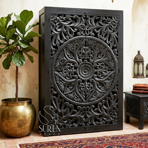 Aparador de Madera Hecho a Mano, Ecológico, Estilo Industrial Moderno, con Puertas Tipo Shaker, Diseño Rústico, Aspecto Antiguo, 3 Estantes - Product Image 1