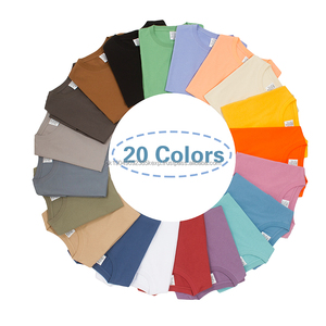 Venta caliente oveisized 100% algodón transpirable moda colorido personalizar el logotipo camiseta unisex para hombres y mujeres - Product Image 3