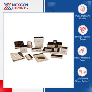 Nexgen Exports exhibe un juego de artículos de lujo para hoteles de cuero PU ecológico de la más alta calidad, con diseño personalizado. - Product Image 3