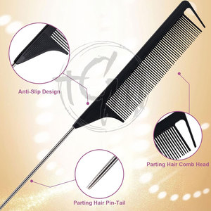 Kit completo de herramientas para extensiones de cabello, alicates de acero inoxidable, aguja de gancho, anillos, hilo para uso en instalación de cabello en salón - Product Image 6