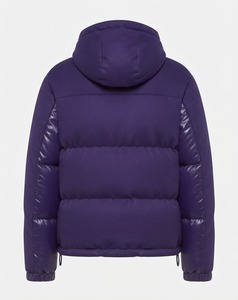 Veste matelassée de luxe pour homme ZEDDISH CLOTHING - Tissu tricoté respirant, extérieur en laine, col montant standard recouvert - Product Image 4