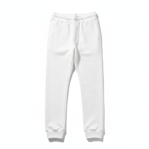 PRO ENTERPRISES Men's <b>White</b> Cotton High Waist Elastic Waist Vintage Quick Dry Casual <b>Joggers</b> with Pockets Autumn Wear - Product Image 1