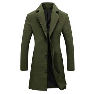Manteau long élégant pour femme en tissu durable, à double boutonnage et ceinture, idéal pour l'hiver, personnalisable - Product Image 1