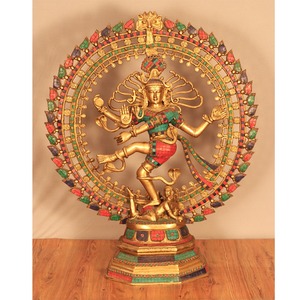 Artesanías de Bronce Radhe Enterprises, Estatua de Nataraja de Bronce Panchaloha GANGESWAVE de Lujo Personalizada, Hecha a Mano y Ecológica - Product Image 5