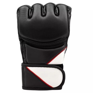Gants de boxe en cuir artificiel de haute qualité, demi-doigts, en cuir PU, pour MMA, service OEM, confortables - Product Image 2