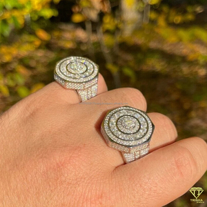 Bague en diamant de haute qualité, bijoux tendance hip-hop pour hommes et femmes, bague en diamant de luxe sur mesure - Product Image 5