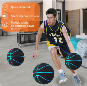 Balón de Baloncesto Silencioso de Espuma PU, Balón Antiestrés Suave, Tamaño 3, Juguete de Entrenamiento Interior para Niños y Adultos - Product Image 3