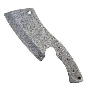 Cuchillo de Chef Personalizado Jexmoo, Hecho a Mano, con Hoja de Acero de Damasco (Hasta 3.9 pulgadas, 3.0 mm de Grosor), con Funda de Cuero - Product Image 1