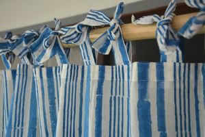 Rideau en coton à rayures pour salon, draperies modernes pour fenêtre, taille personnalisée, décoration intérieure, fabricant en gros en Inde - Product Image 3