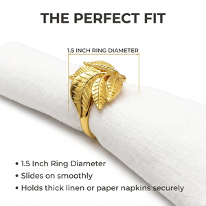 Aluminium Napkin <b>Ring</b> Party Decorative Dining Table Accessory Modern Stylish Design Lightweight Build Long Lasting Performance - Product Image 2